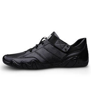 Mocassins pour hommes en cuir, style Penny, à enfiler, faits main, décontractés, pour la conduite, les loisirs et les affaires, à talon plat - Product Image 3