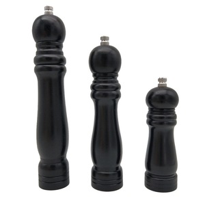 Molinos <span class=keywords><strong>de</strong></span> Sal y Pimienta Manuales <span class=keywords><strong>de</strong></span> Madera <span class=keywords><strong>de</strong></span> Caucho <span class=keywords><strong>de</strong></span> Alta Calidad en Oferta, Juego <span class=keywords><strong>de</strong></span> Molinillos <span class=keywords><strong>de</strong></span> Bambú para Especias, Salero y Pimentero para Cocina - Product Image 5