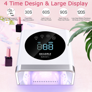 Đèn chiếu tia <span class=keywords><strong>UV</strong></span> <span class=keywords><strong>LED</strong></span> không dây sạc lại 72W EM ODM, nhãn hiệu riêng, dùng để làm khô gel - Product Image 2