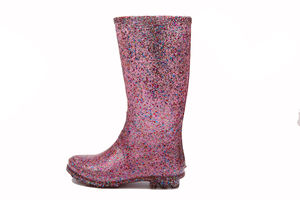 Grosir Cina Grosir Anak-anak Perempuan Koboi Balita Bersinar Glitter Pvc Plastik <span class=keywords><strong>Jelly</strong></span> Sekolah Bot Karet Pergelangan Kaki Hujan untuk Anak-anak - Product Image 4