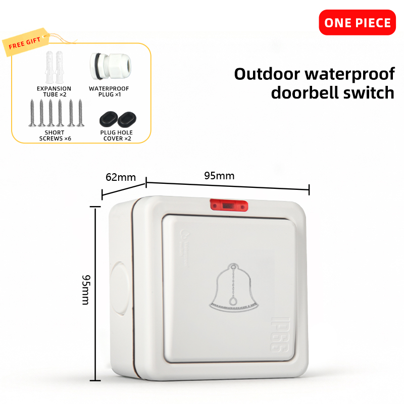 Doorbell switch-surface mounted-ip66 rainproof