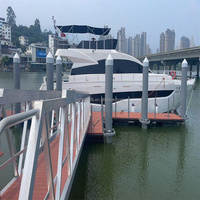 Amarrage humide en aluminium pour marina amarrage à pied pour quais de yacht