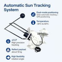 Pyrhéliomètre de suivi de rayonnement solaire entièrement automatique à axe simple/double, capteur d'irradiance directe normale pour la surveillance des centrales photovoltaïques