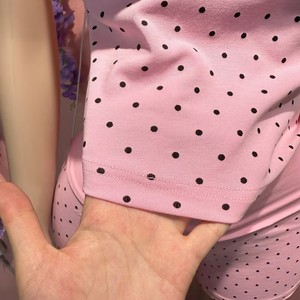 Nuovo Set Primaverile di Design con Top Corto e Pantaloncini Stampati a Pois, Completo Casual Y2k Carino in Due Pezzi per Ragazze e Donne - Product Image 3