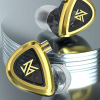 KZ EDA 3 Auriculares Intrauditivos con Cancelación de Ruido, Auriculares HIFI Deportivos, Auriculares con Cable Desmontable y Sonido Equilibrado, Sin Micrófono