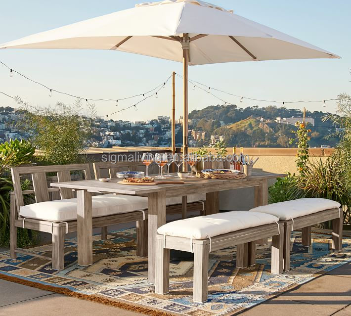 high quality garden chair furniture sleeping balcony swing patio chair outdoor wood restaurant dining chairs