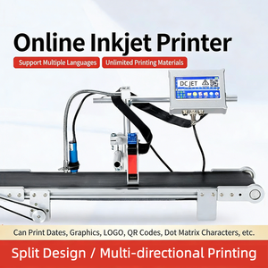 เครื่องพิมพ์อิงค์เจ็ทออนไลน์ขนาด 12.7 มม. พร้อมสายพานลำเลียง 2 in 1 สำหรับการพิมพ์โค้ดบนสายการผลิต ขวด ถุง กระป๋อง กล่อง - Product Image 2