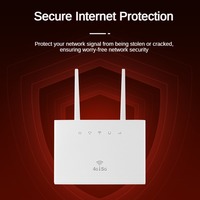 Routeur Wi-Fi Maillé 4G Carte SIM 300 Mbps, Répéteur Sans Fil CPE 300 Mbps, Routeur Modem pour la Communication et le Réseau