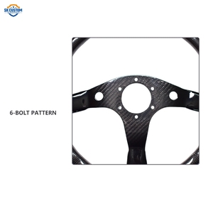 אוניברסלי מרוצי ספורט הגה 340mm שטוח צלחת 6 בורג סיבי פחמן הגה - Product Image 6
