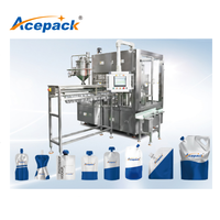 Machine de remplissage et de bouchage de sachets debout à bec verseur FC-4 pour jus liquide, confiture, pâte de tomate, mayonnaise, ketchup