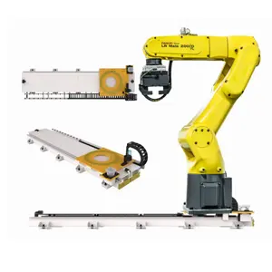 Fanuc LR Mate 200iD/7L Industrial Robot Arm Robot WIth Track Linear Rail Guides As Automation Material Handling Workstation