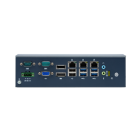 Ordinateur industriel embarqué sans ventilateur Linkleaps, PC industriel en boîtier, prend en charge les processeurs Core i3, i5, i7 de 6e à 9e génération avec 3 ports LAN GbE et 2 ports COM