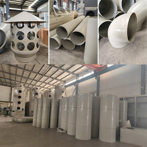 Nouveau système de ventilation léger et personnalisé, anti-rouille, à connexion rapide, en PP, anti-corrosion, pour épurateur industriel humide, tuyau de cheminée d'atelier - Product Image 2