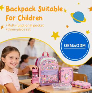Sacs d'école unisexes légers pour les élèves du primaire et du <span class=keywords><strong>secondaire</strong></span>, durables, grande capacité, mignons, à double bandoulière, en polyester, tendance - Product Image 6