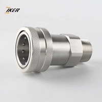 Raccord rapide hydraulique mâle en acier inoxydable 1/2 YAB, série ISO 7241-1A, vente chaude