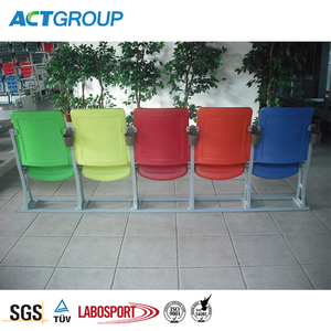 Indoor Outdoor Use Plastic <strong>Seats</strong> Blow Molding VIP Folding <strong>Stadium</strong> <strong>Chair</strong> for Basketball Fixed Seating with Aluminum Leg CS-GZY-L - Product Image 3