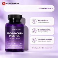 Capsules personnalisées Myo D-Chiro Inositol, mélange de folate et de vitamines, équilibre hormonal, soutien ovarien, à base de plantes pour femmes, OEM