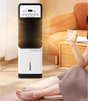 Ventilateur de climatisation silencieux amovible 1800W pour chambre et salon, double fonction (chauffage et refroidissement)