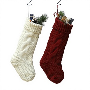 Calcetines Navideños SOLPOP con Logotipo Bordado Personalizado, Bolsa de Regalo Tejida para Fiestas, Adorno Decorativo para el Hogar, Calcetín Navideño con Dulces de Santa Claus - Product Image 1