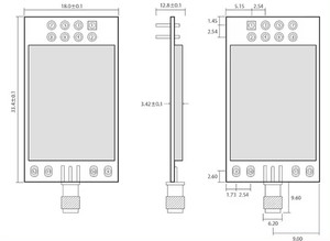 Ebyte ODM 27dbm 5km nâng cấp điện năng thấp phiên bản nRF24L01P 2.4GHz <span class=keywords><strong>500mW</strong></span> SPI không dây <span class=keywords><strong>RF</strong></span> Thu Phát mô-đun NRF24L01 PA LnA - Product Image 4
