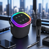 Système de karaoké portable national avec microphone intégré et haut-parleur sans fil, sortie 10W, batterie 1000-2000mAh, compatible Bluetooth 5.3