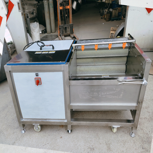 Machine d'épluchage automatique de tambour rotatif végétal de soja de pomme de terre de capacité élevée d'acier inoxydable commercial - Product Image 5