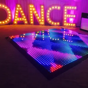Lantai Dansa Video Cahaya RGB Jarak Jauh untuk Acara Pesta Klub Dj Acara Besar Klub LED Panel Dansa Reuni Layar RGB DMX