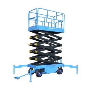 Elevador hidráulico de tijera RUNTX <span class=keywords><strong>10m</strong></span> 500kg con elevación eléctrica - Product Image 1