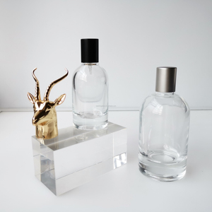 Proveedor Mayorista de Laboratorio, Botella de Vidrio Transparente para Perfume, Redonda, con Hombros, de 30 ml, 50 ml, 100 ml, <span class=keywords><strong>Santal</strong></span> <span class=keywords><strong>33</strong></span> - Product Image 3