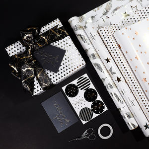 Factory Wholesale <b>Christmas</b> Hot Stamping Gift Wrapping <b>Paper</b> 43*300 cm Foil Wrapping <b>Paper</b> - Product Image 4