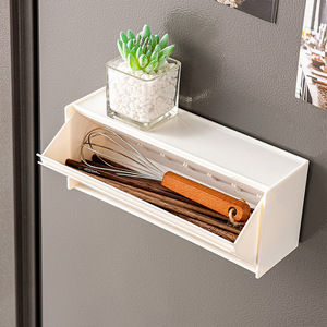 Magnetic <b>Storage</b> <b>Box</b> For Fridge With Compartments Multifunctional Organizer For Bathroom And Home Use - Product Image 2