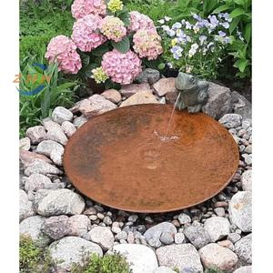 Bol d'<span class=keywords><strong>eau</strong></span> en acier Corten pour le jardin, <span class=keywords><strong>raccord</strong></span> extérieur en métal durable - Product Image 3