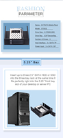 Rack 3-en-1 adapte trois SSD/HDD SATA de 2.5 "dans une seule baie, optimisant l'espace et les performances pour les centres de données.
