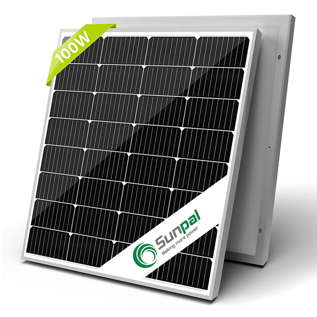 Sunpal Mini Small Solar Panel 12V 18V 50W 100W 120W Custom Monocrystalline Solar Panels for Home