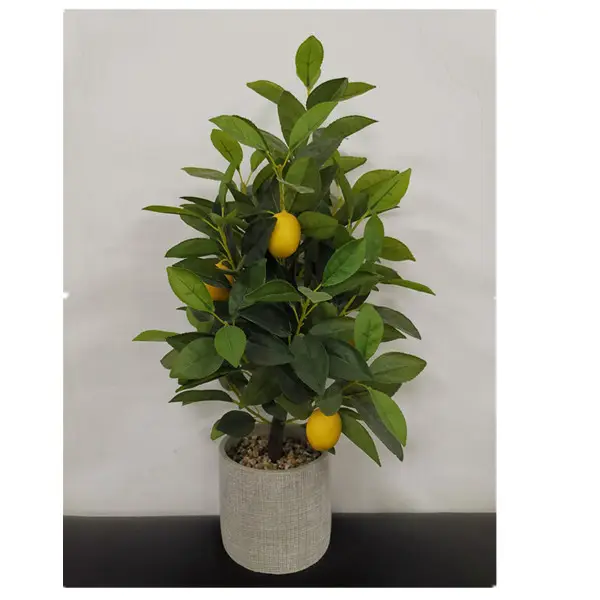 装飾用人工果樹レモン盆栽植物卸売