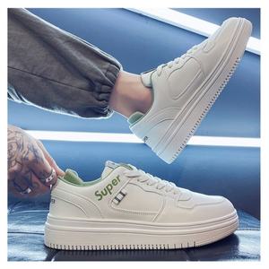 Zapatillas Deportivas Blancas de Verano para Hombre, Transpirables, de Piel Sintética, con Cierre de Cordones, Estilo Coreano, a la Moda, Casuales, Versátiles - Product Image 6