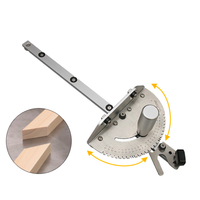 Guide Guide de poussée de voie en T de clôture de Tenon de jauge d'onglet d'angle de menuiserie/Table de scie 450mm Tenon mortaise et bouchon de goulotte