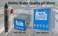 Analyseur de ph numérique industriel en ligne de haute qualité fisher pHG-2091pro contrôleur de ph avec pompe de dosage dans les eaux usées