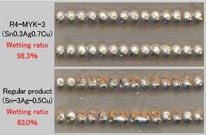 Alambre de soldadura de aleación sac305 de Japón con muy pocos salpicaduras de fundente - Product Image 3