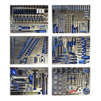 Chariot à outils combinés pour réparation automobile de 488 pièces avec acier au chrome-vanadium, étanche et anti-poussière IP54