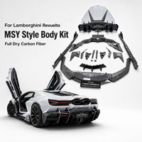 Kit de Conversión Completo de Fibra de Carbono Estilo MSY para Lamborghini Revuelto 2023+, Alerón Delantero, Faldones Laterales, Difusor Trasero, Alerón