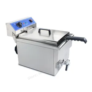 Top sale electric quality deep fryer 191V thermostatic 19L 5kW high power chicken frying machine restaurant cooking equipment