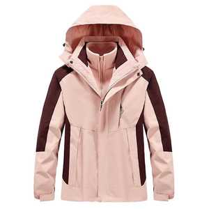 Outdoor Women's 3-In-1 Detachable Windproof Jacket Full Sleeve Workwear Team Building Uniform Activity Wear - Product Image 2