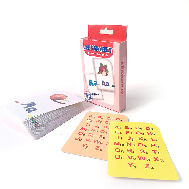 Eco-Friendly Printing Durable Educational Children's Learning Multi-Sensory Board Card Games Flash Cards Custom for Kids