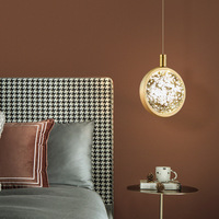 Lampes suspendues en cristal de luxe modernes, décoration de la maison, lampe suspendue de chevet pour chambre à coucher, lustre de plafond, salon