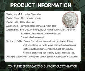 Polvere di Tormalina Nera Naturale per Purificazione dell'Acqua/Filtrazione e Protezione Ambientale - Product Image 2
