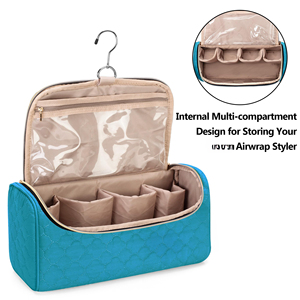 Bolsa de Piel Sintética Impermeable para Secador de Pelo, con Logotipo Personalizado, Gran Capacidad, Moderna, con Gancho - Product Image 3