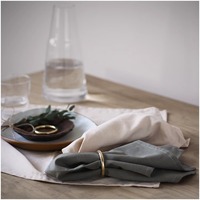 Serviettes en tissu vert de qualité supérieure, porte-serviettes, durables, économiques, pour la table, pour la salle à manger quotidienne, fournitures de table décoratives