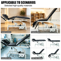 Table de traitement électrique à 2 moteurs de qualité médicale avec commande double côté, hauteur réglable, table chiropratique