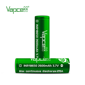 Testé par Mooch Vapcell Batterie Li-ion 2600mAh 25A INR18650 Cellule de batterie rechargeable au lithium Batterie verte Équivalent à <span class=keywords><strong>VTC5A</strong></span> Équivalent à VTC6A - Product Image 4